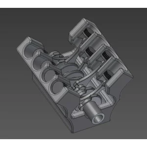 motor v8 miniatura